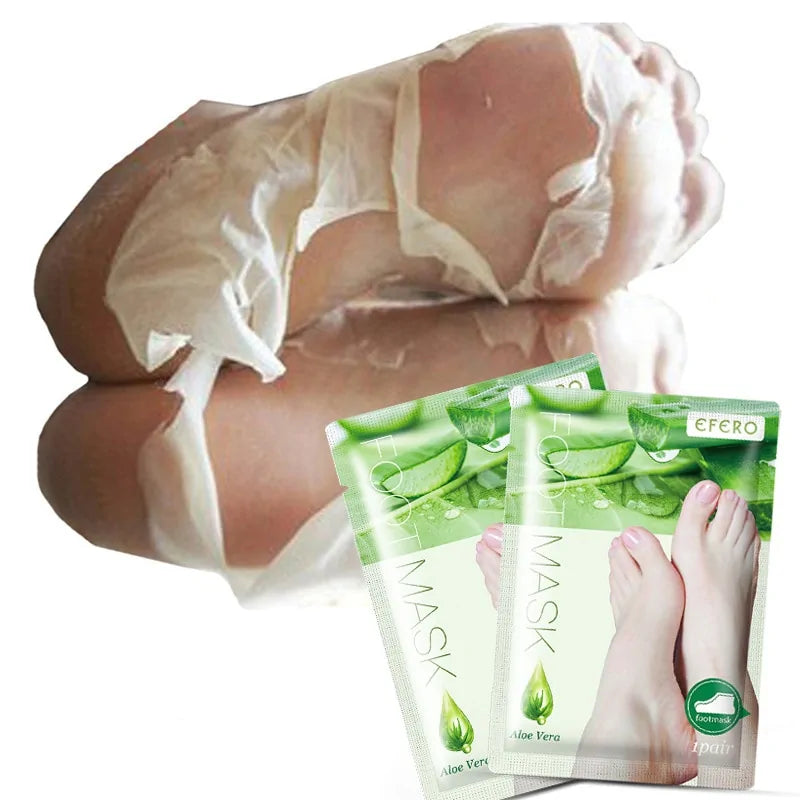 Aloe Vera Foot Mask Peeling for Exfoliation & Crack Heel Removal