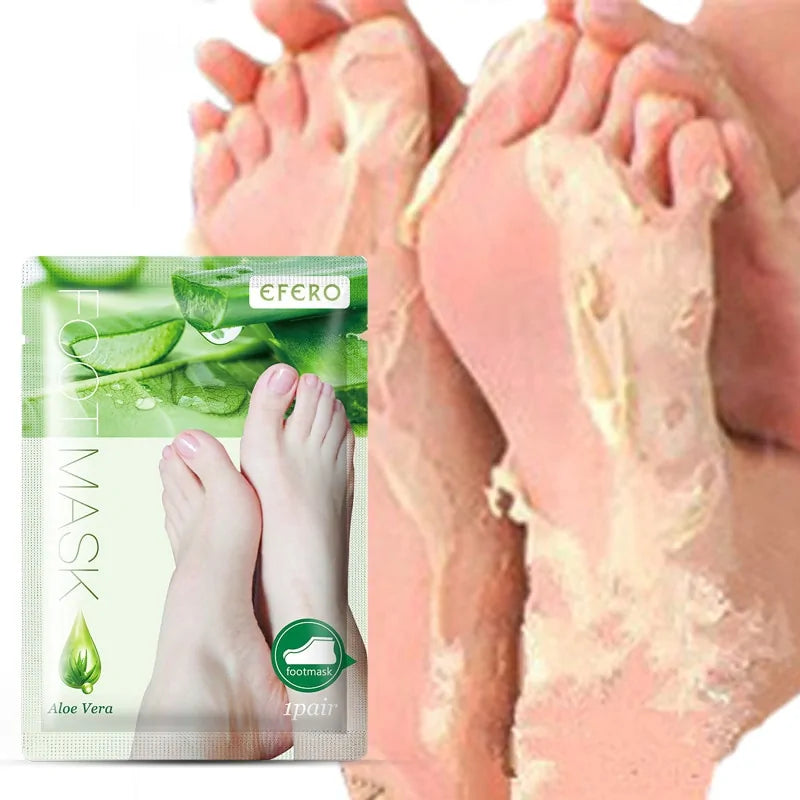 Aloe Vera Foot Mask Peeling for Exfoliation & Crack Heel Removal