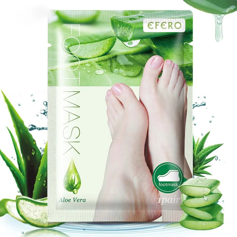 Aloe Vera Foot Mask Peeling for Exfoliation & Crack Heel Removal